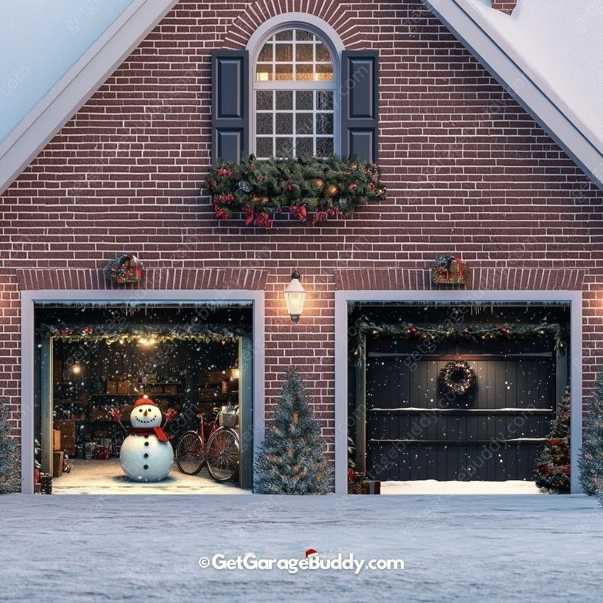 Snowy The Snowman | Christmas Garage Door Cover