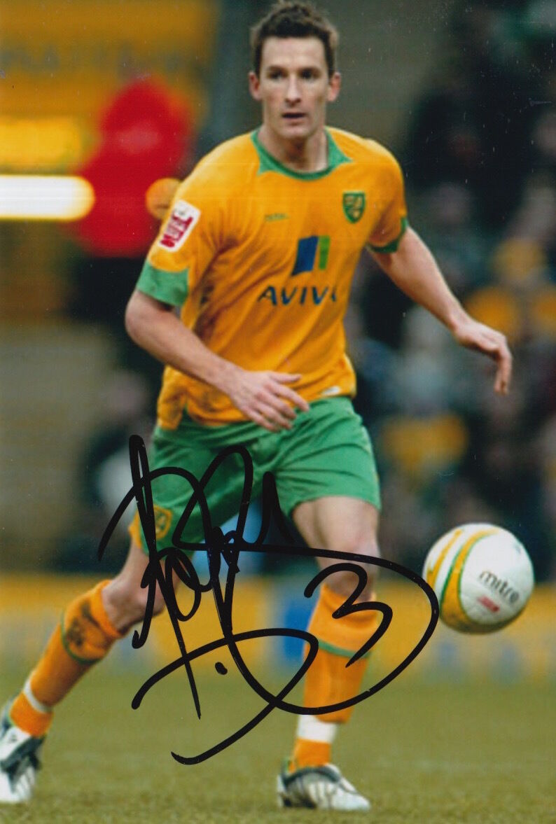 NORWICH CITY HAND SIGNED ADAM DRURY 6X4 Photo Poster painting 2.