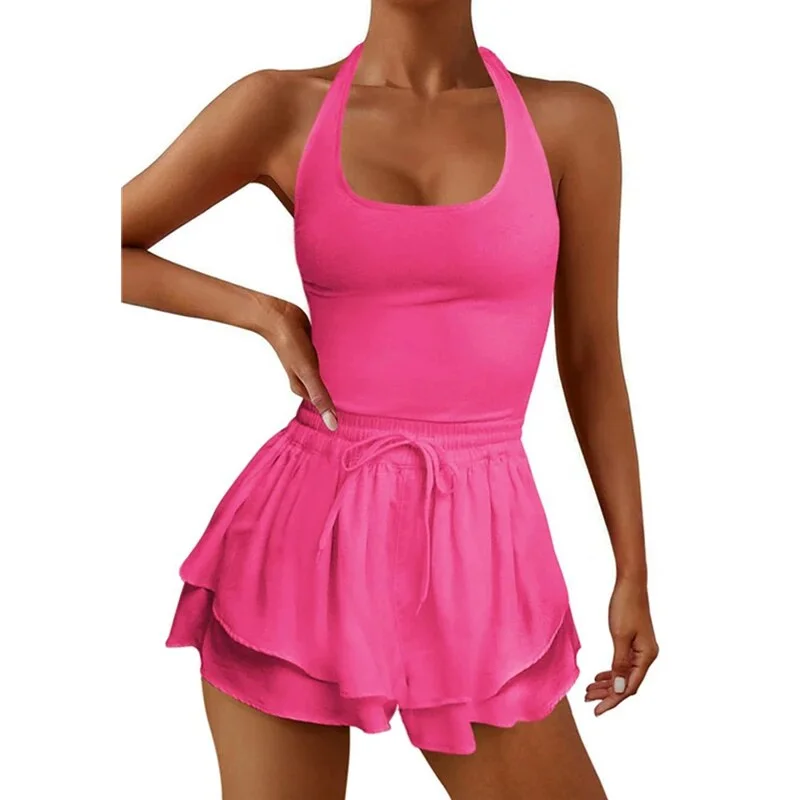 Toloer Toloer Women Tennis Dress Summer Casual Solid Color Sleeveless Open Back Athletic Mini Dresses with Pockets Sports Workout Golf Dress 1127-0-Outfit Ideas