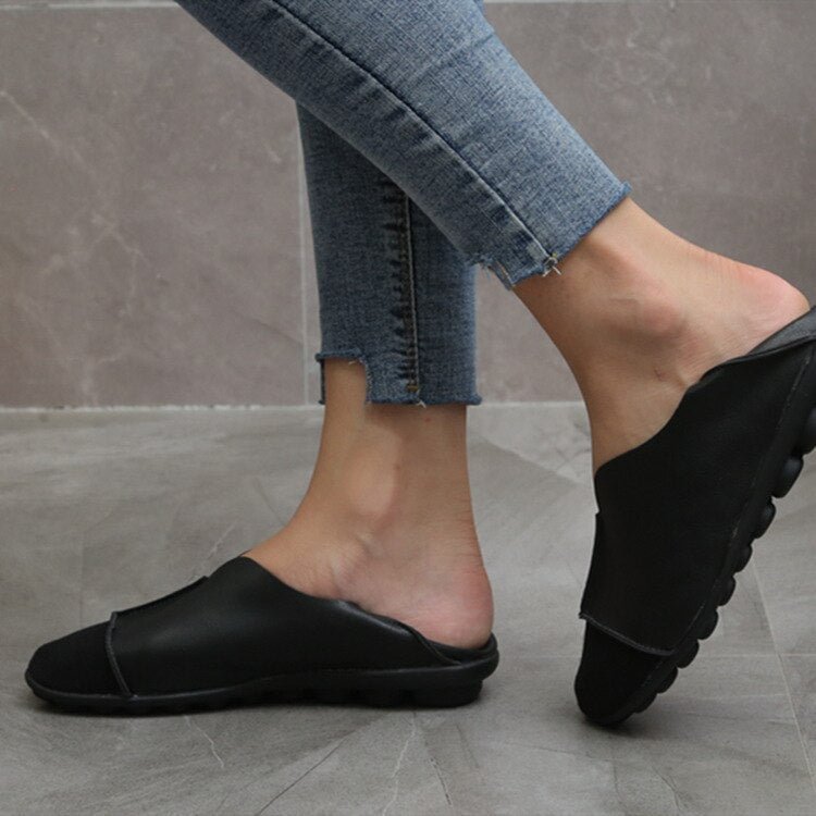 Women's Flats Soft Soled PU Leather Shoes Spring Autumn Plus Size Comfortable Female Non-slip Flats Ladies Loafers Shoes