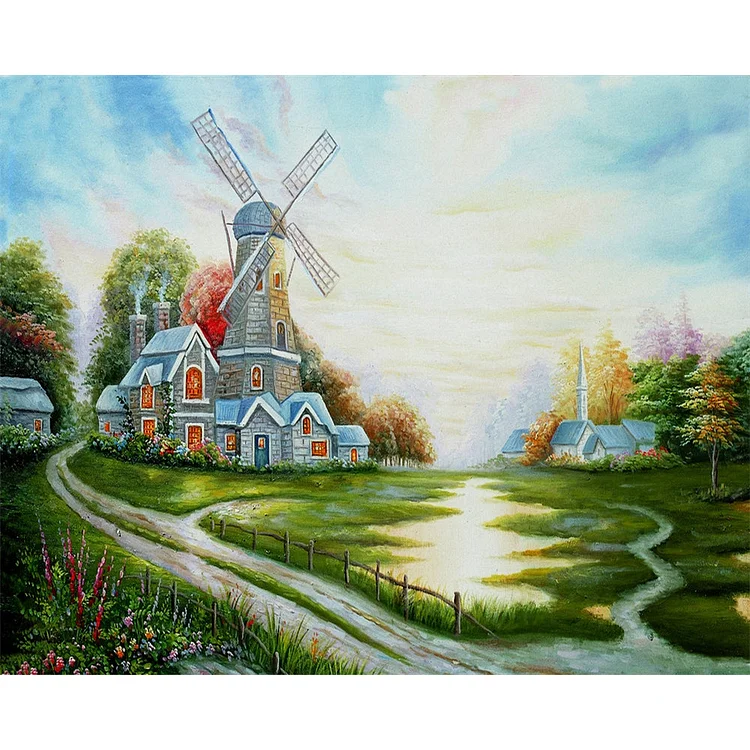 Windmill  | Full Square Diamond Painting Kits