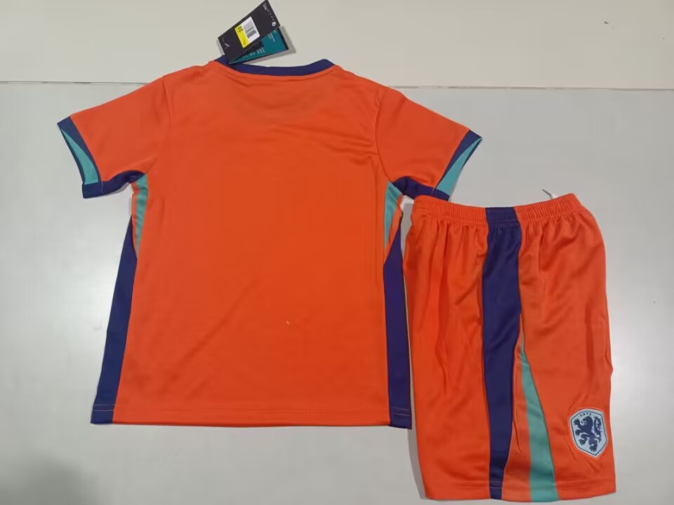 2024 Netherlands Home Kids Kit Football Jersey Thai Quality