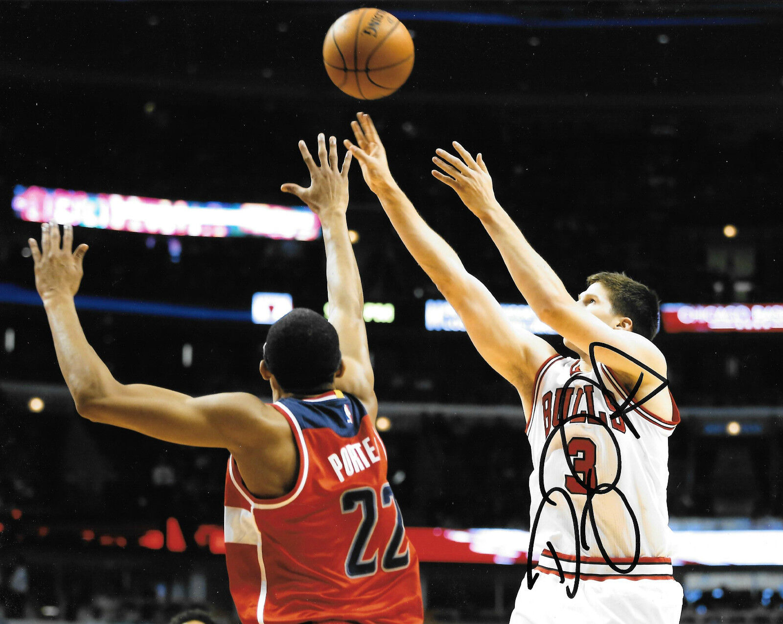 GFA Chicago Bulls * DOUG McDERMOTT * Signed 8x10 Photo Poster painting D2 COA