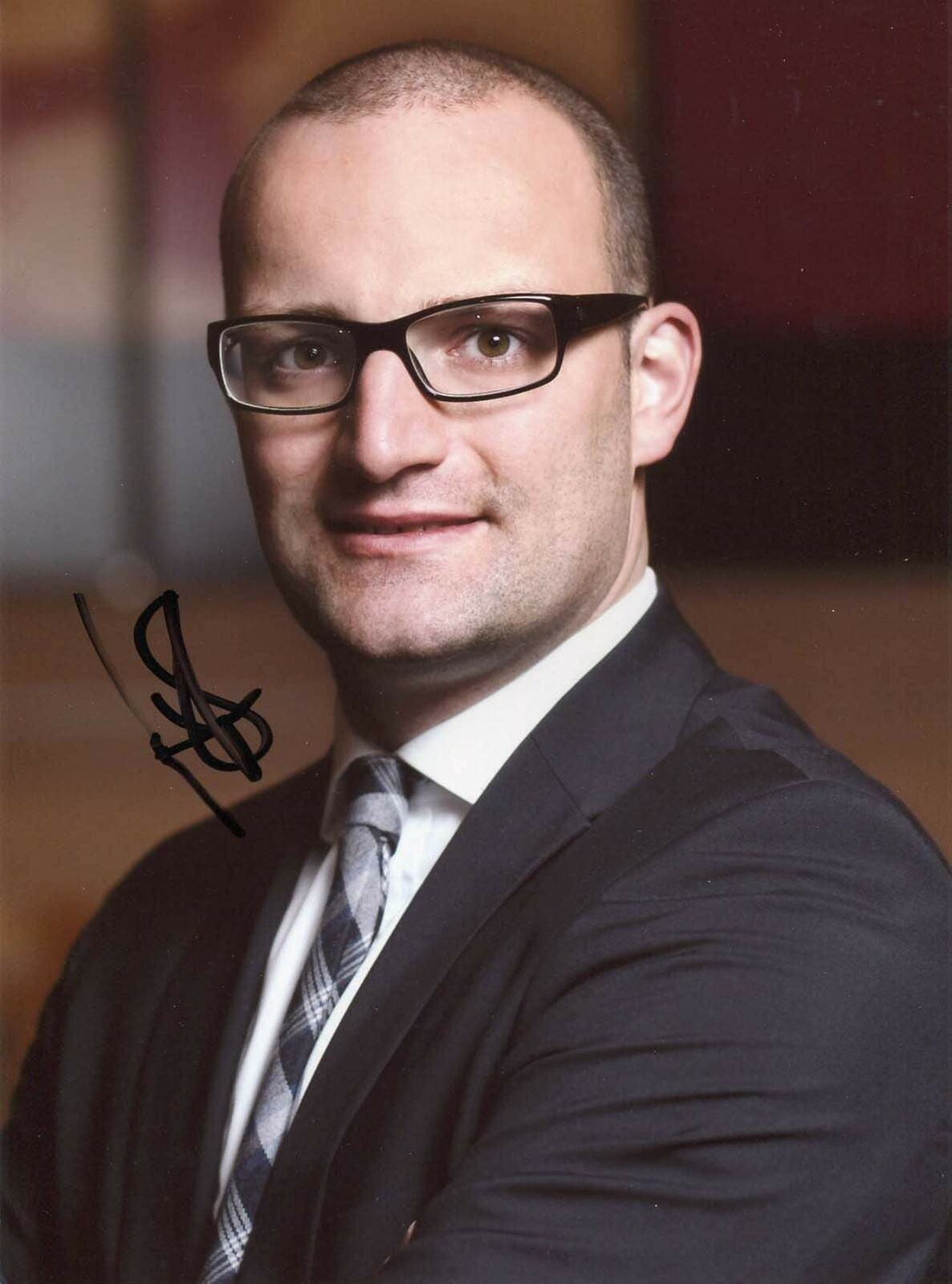 Jens Spahn FEDERAL MINISTER OF HEALTH autograph, signed Photo Poster painting