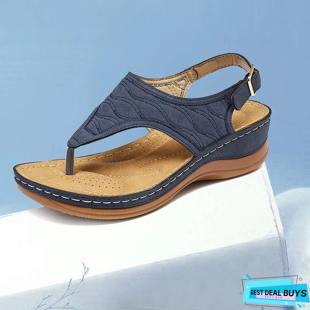 Embroidery Holiday Sandals