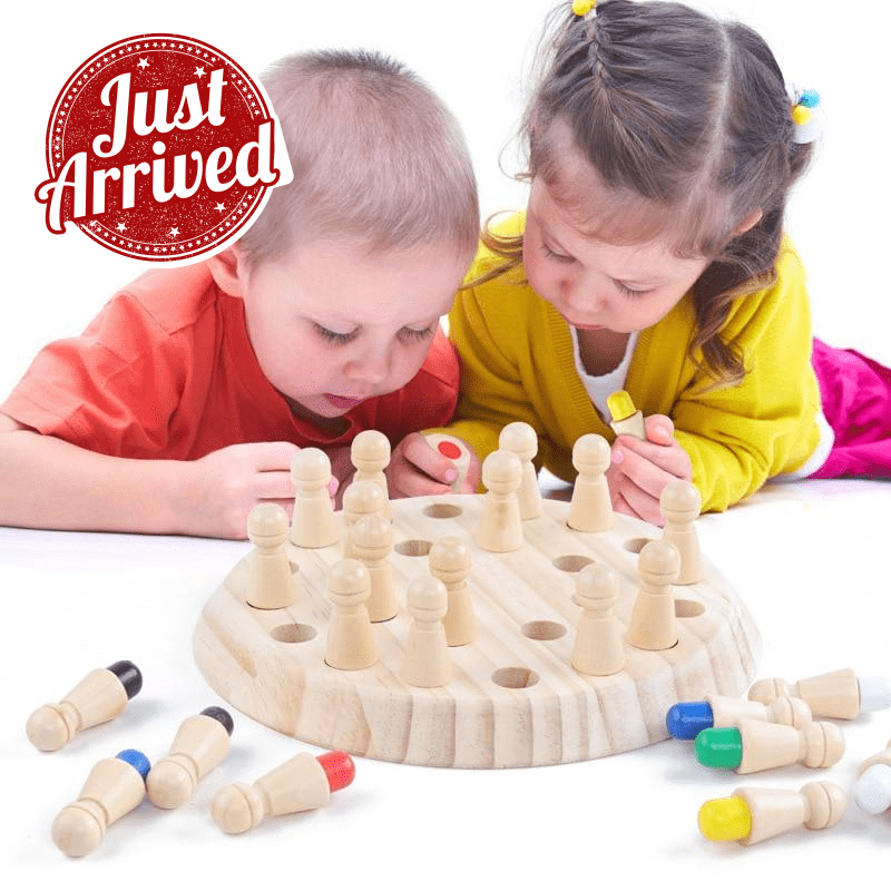 Child Wooden Memory Chess ♟️