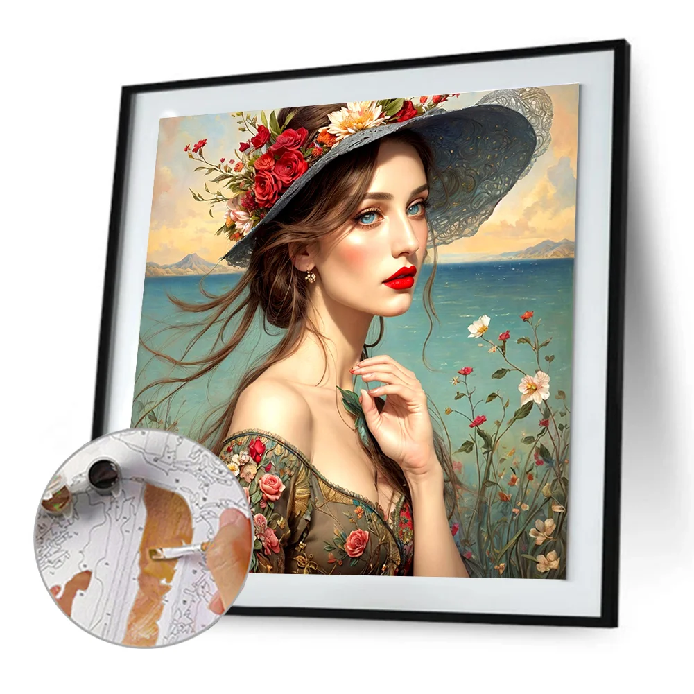 DIY Paint By Number 40*40cm - Lady