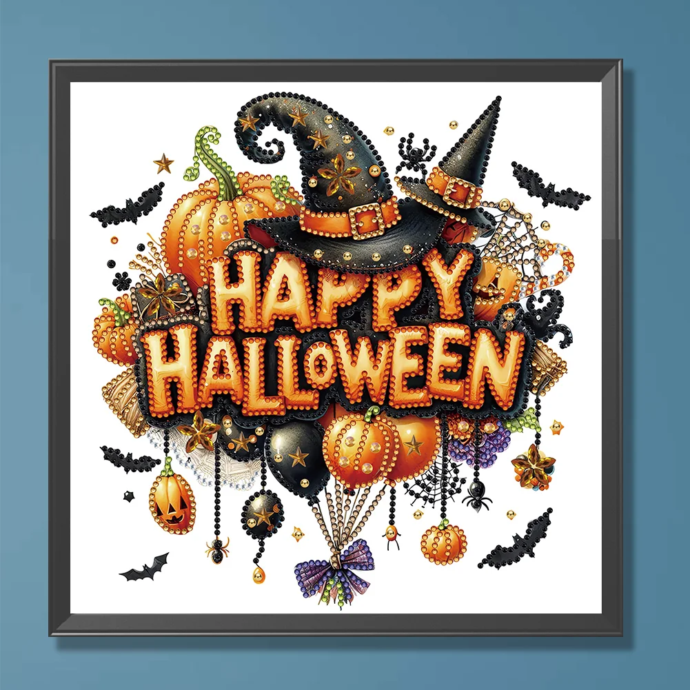 Diamond Painting - Partial Special Shaped Drill - Happy Halloween(Canvas|30*30cm)