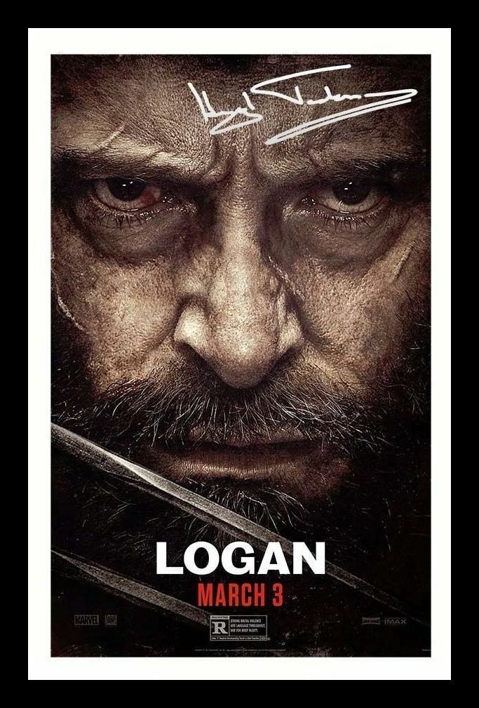 Hugh Jackman - Logan Autograph Signed & Framed Photo Poster painting