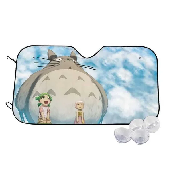 Totoro And No Face Ghibli Car Auto Sunshades