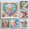 (Multi-Style) Girl and Grandma-11CT Stamped Cross Stitch 45*45cm/17.72*17.72in