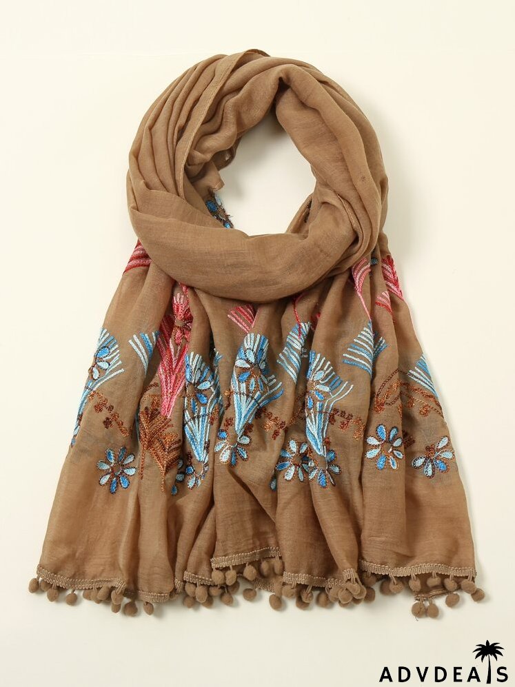 Flower Pattern Scarf