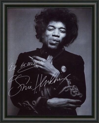 JIMI HENDRIX - GUITAR LEGEND - A4 SIGNED AUTOGRAPHED Photo Poster painting POSTER -  POSTAGE