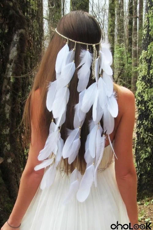 Bohemian Feather Tassels Hair Band