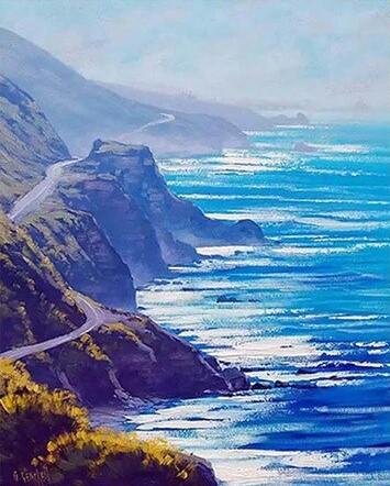 

Ocean Road – Paint By Numbers - 40*50CM, 501 Original