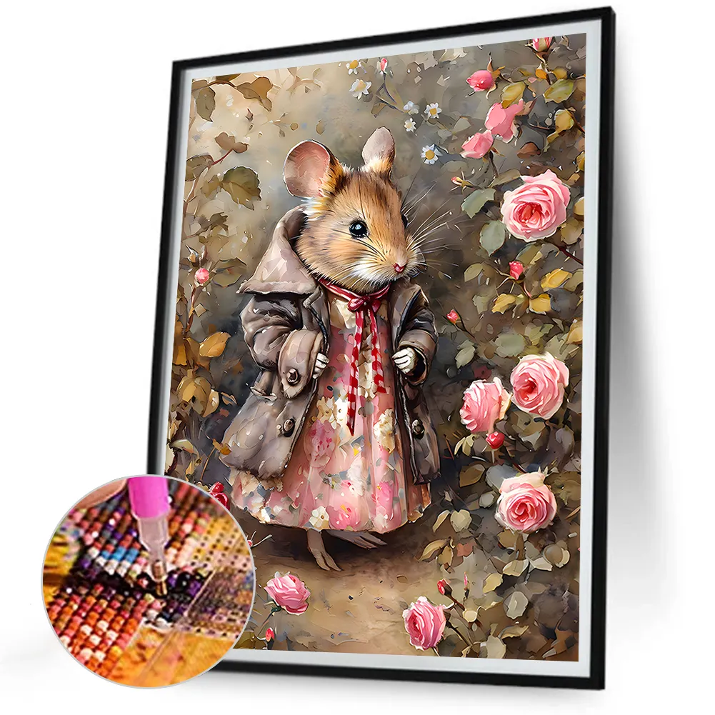 Diamond Painting - Full Round Drill - Rat(Canvas|30*40cm)
