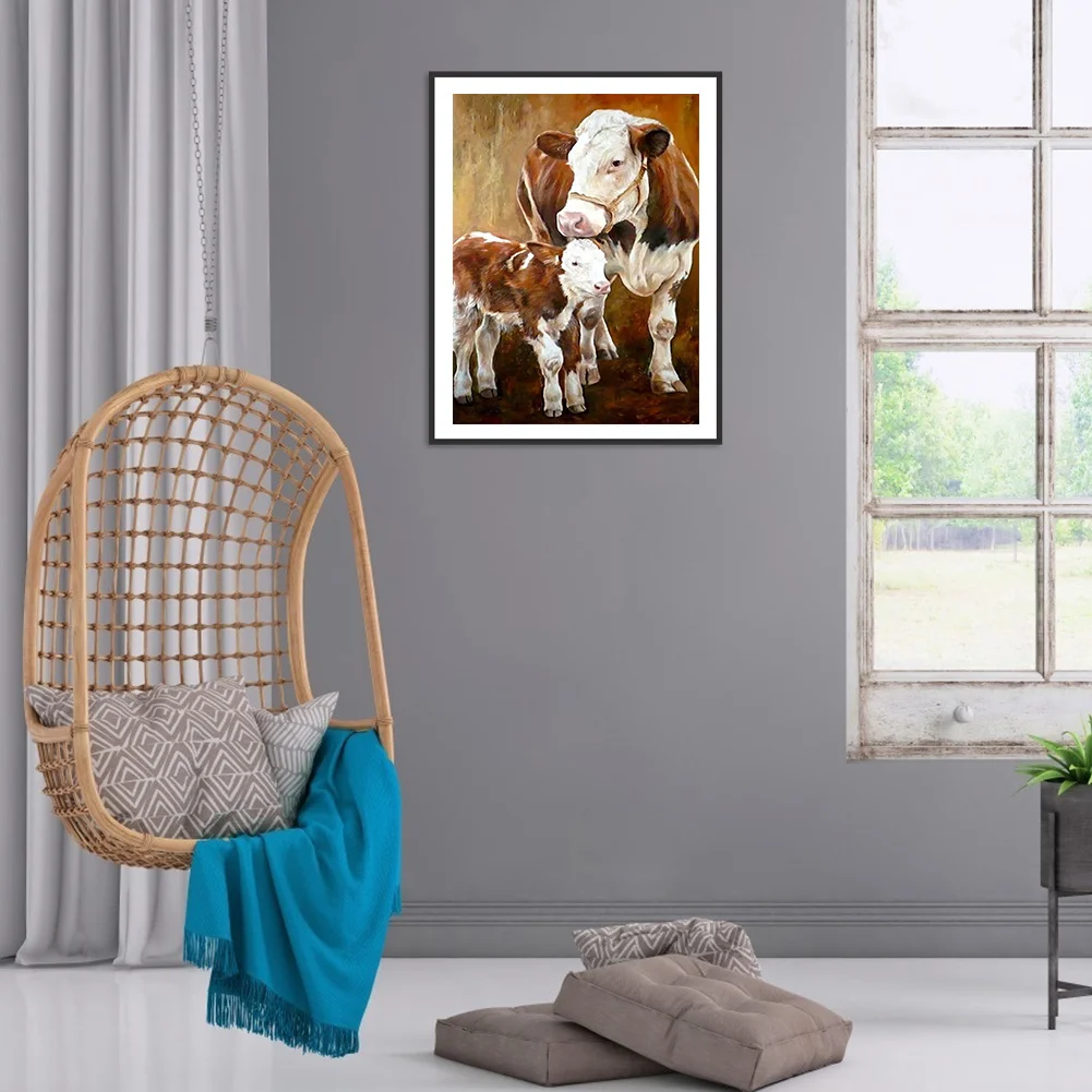 Diamond Painting - Full Round Drill - Cow(30*40cm)