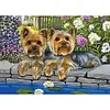 Diamond Painting-DIY Full Round Drill Flower Dogs
