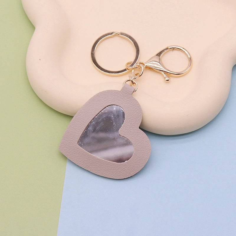 Minimalist Flower Pu Leather Women’s Keychain