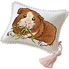 14CT Needle Insert Bag 2 Strands Printed Knitting Threads Pin Pouch with Tassel