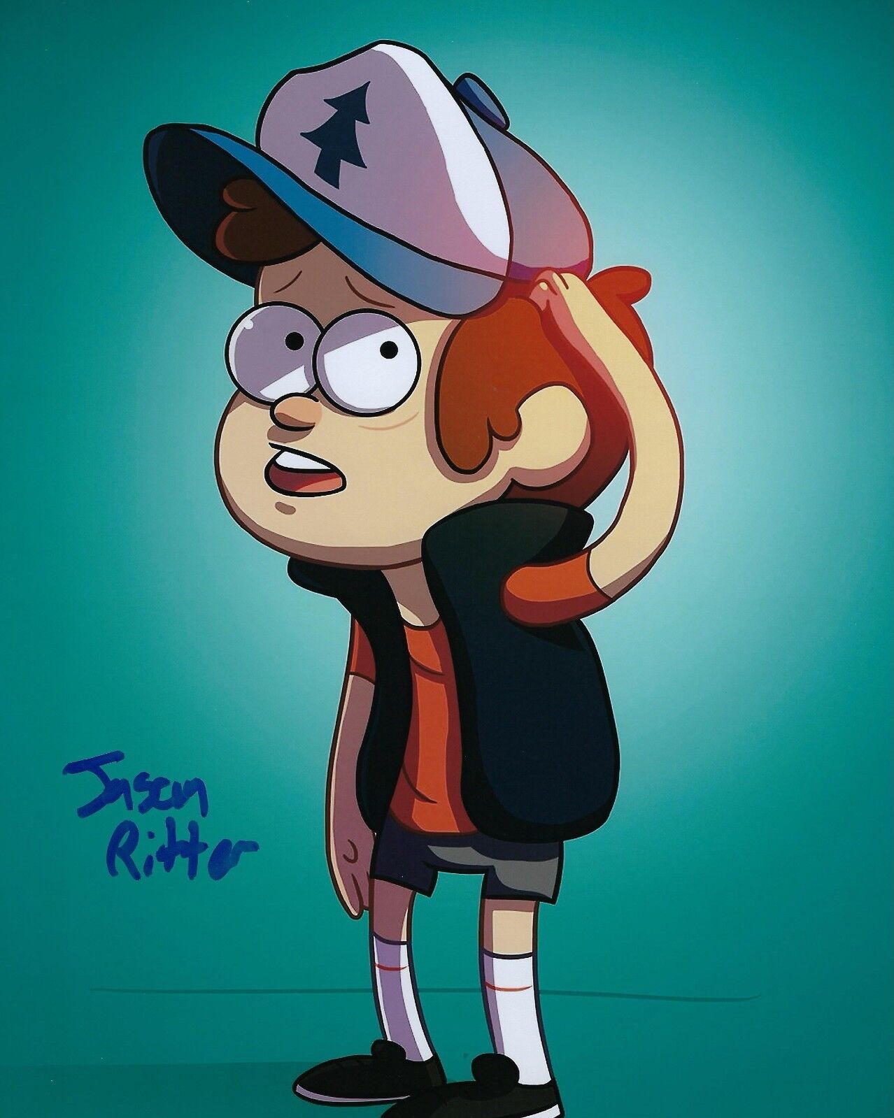 GFA Gravity Falls Dipper * JASON RITTER * Signed Autographed 8x10 Photo Poster painting AD1 COA