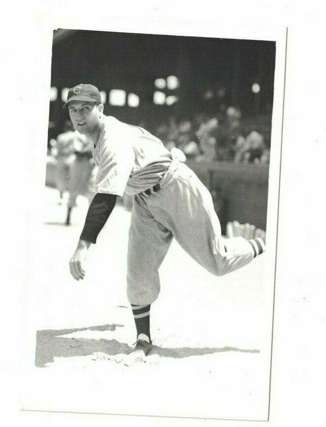 Harry Eisenstat Cleveland Indians Vintage 3 1/2 x 5 1/2 Baseball Photo Poster painting RH