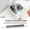 Brosse &agrave; fente multifonctionnelle pliable en forme de U