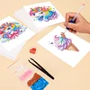 12pcs Gift 5D DIY Square Drill Diamond Painting Kits for Adults Beginners Home Decor Diamonds Paintings Gem Art 5.91x7.09in
