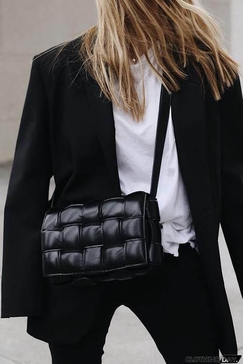 Weave Square Crossbody Bag