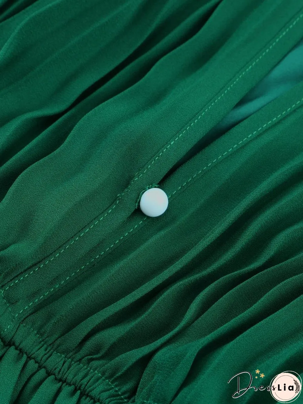Emerald Green Pleated Jumpsuit