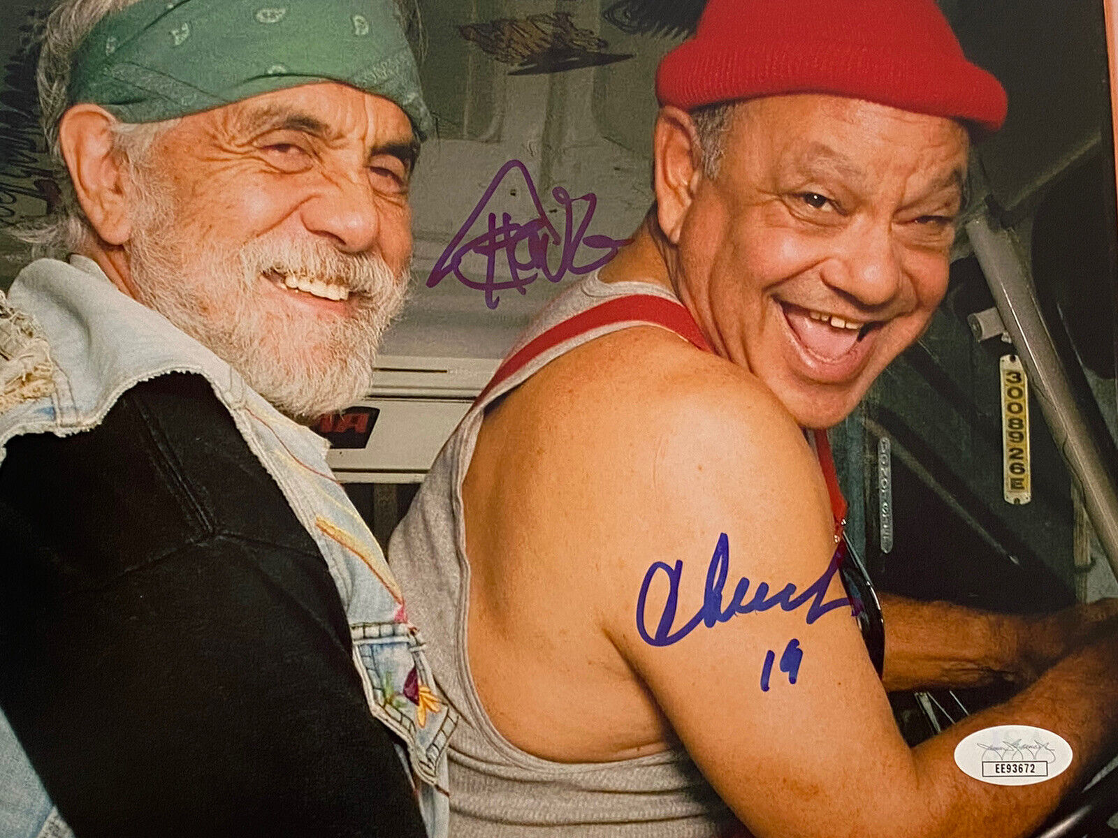 Cheech and Chong Autograph 8x10 Photo Poster painting Signed JSA COA Stoner, weed,