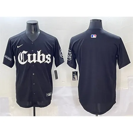 Men's Chicago Cubs Black "Gothic North Side Edition" Vapor Premier Limited Stitched Baseball Jersey