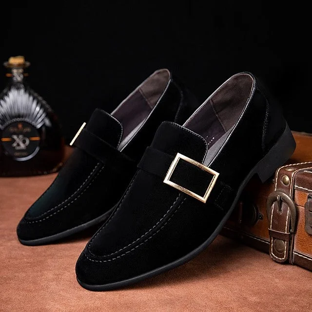 Men's Formal Shoes Suede Spring & Summer / Fall & Winter Business / British Loafers & Slip-Ons Breathable Black / Brown / Office & Career / Suede Shoes