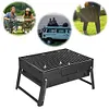 Stainless Steel Portable Folding BBQ Grill Small Smoker Charcoal Grill for Party