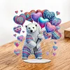 DIY Polar Bear Acrylic Special Shape Diamond Painting Tabletop Decor