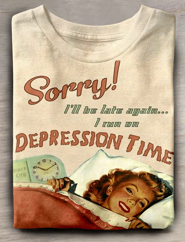 Eagerlys  Depression Time T-shirt Eagerlys