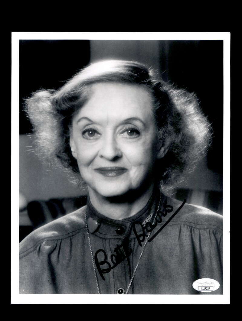 Bette Davis JSA Coa Signed 8x10 Photo Poster painting Autographed