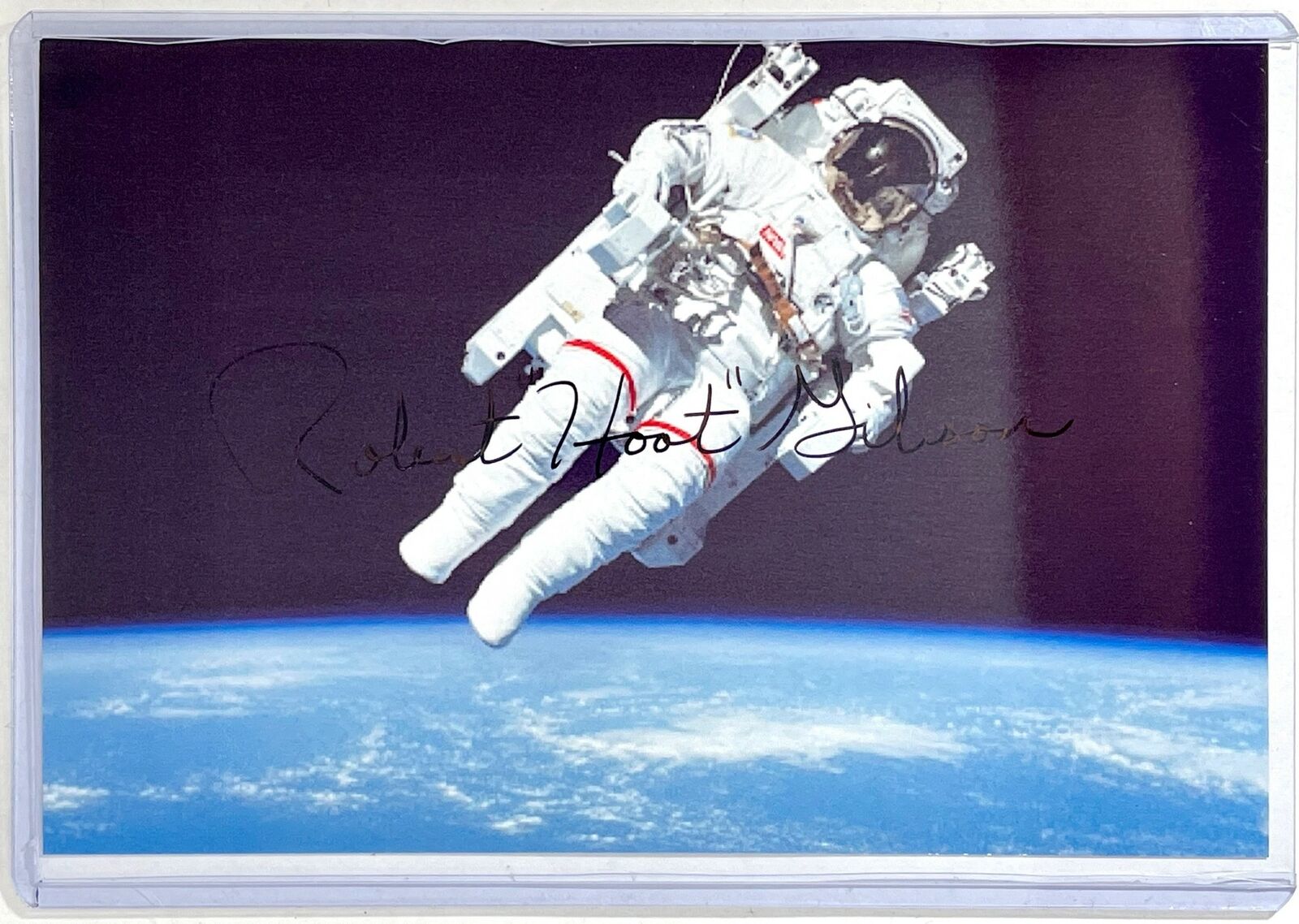 Robert Hoot Gibson Signed 4x6 Photo Poster painting NASA Pilot Space Shuttle STS-71 Astronaut