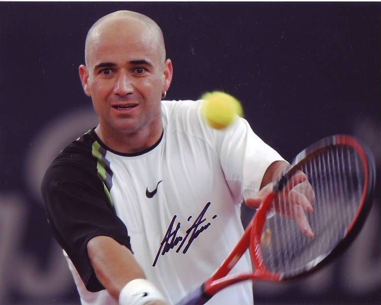 ANDRE AGASSI signed autographed TENNIS 8x10 Photo Poster painting