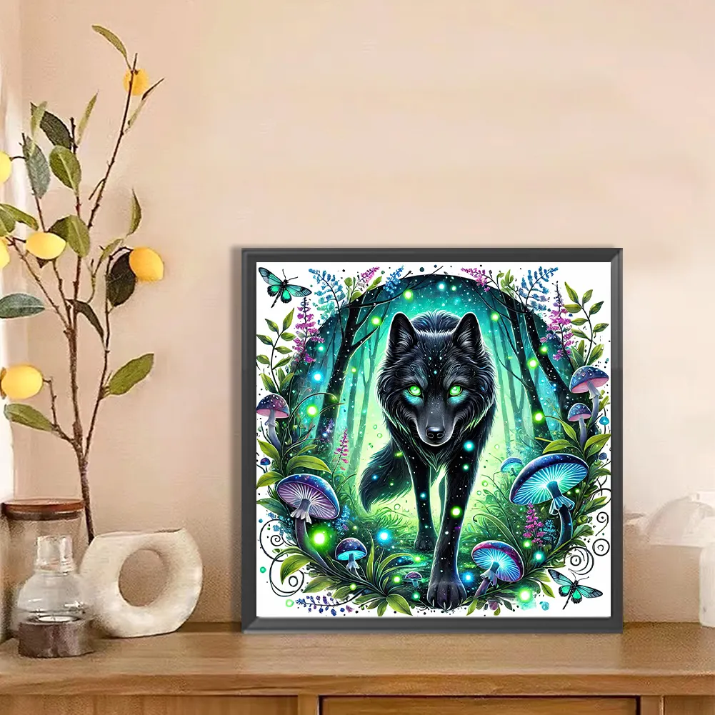 Diamond Painting - Full Round Drill - Wolf(Canvas|30*30cm)