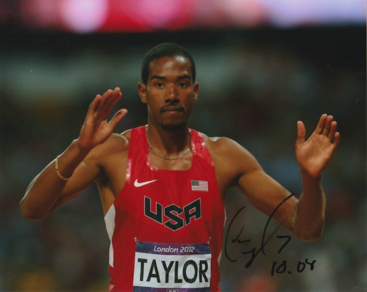 Christian Taylor USA Long Jump Autographed Signed 8x10 Photo Poster painting COA