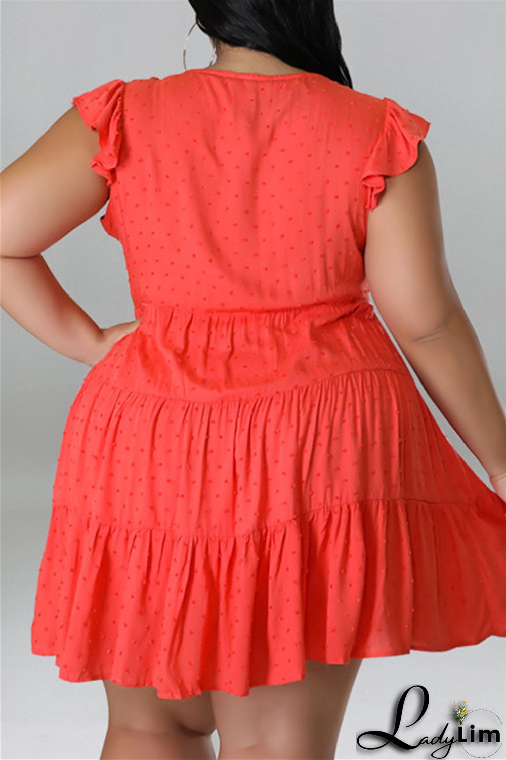 Black Fashion Casual Plus Size Solid Patchwork V Neck Sleeveless Dress