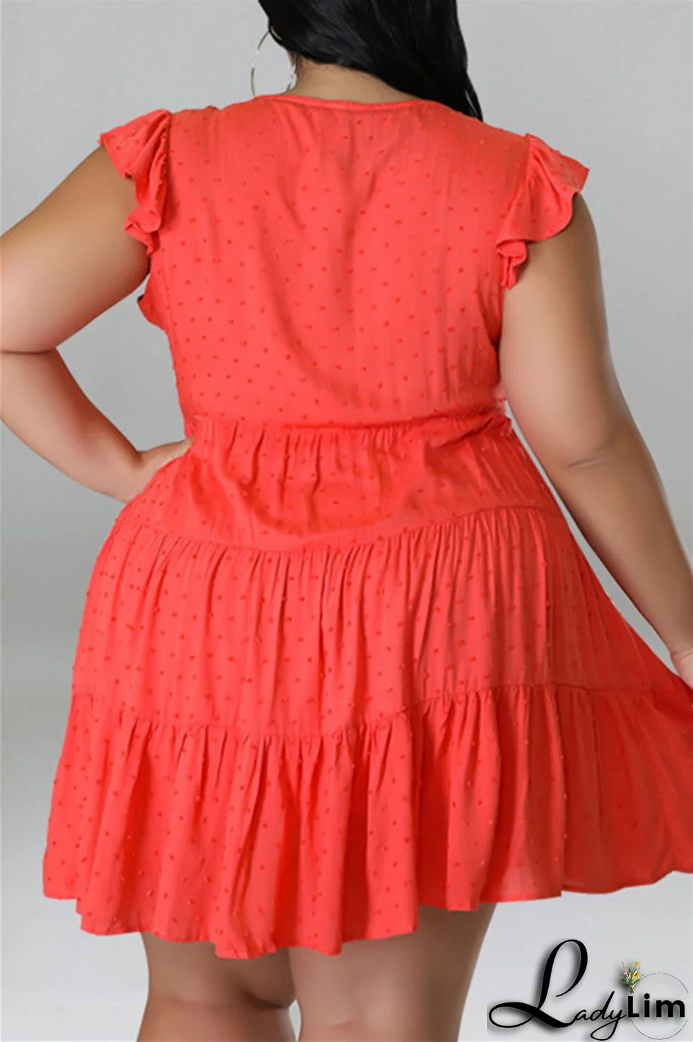 Black Fashion Casual Plus Size Solid Patchwork V Neck Sleeveless Dress