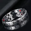 Magnetic Therapy Healing Bracelets - Black, Silver, Gold