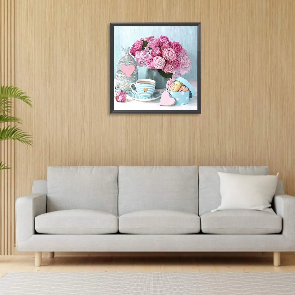 Full Round Diamond Painting 30*30cm - Rose Bouquet