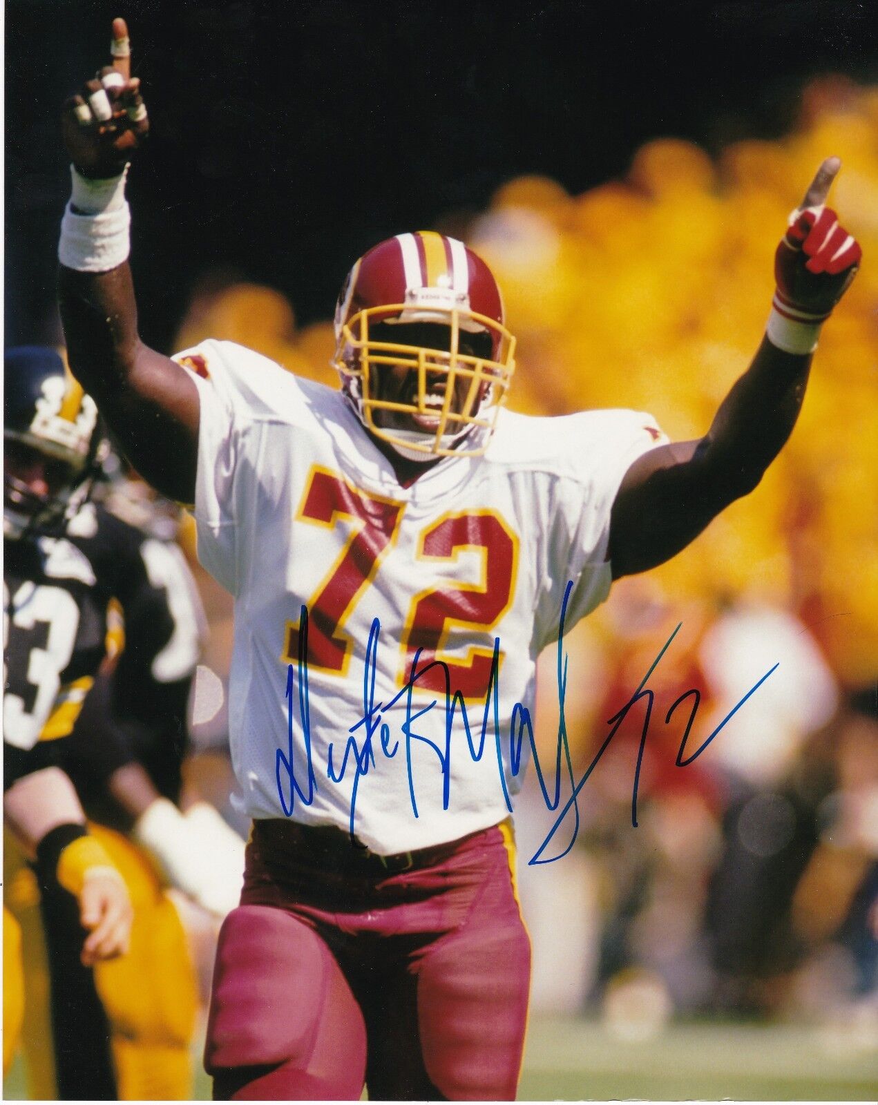 DEXTER MANLEY WASHINGTON REDSKINS ACTION SIGNED 8x10