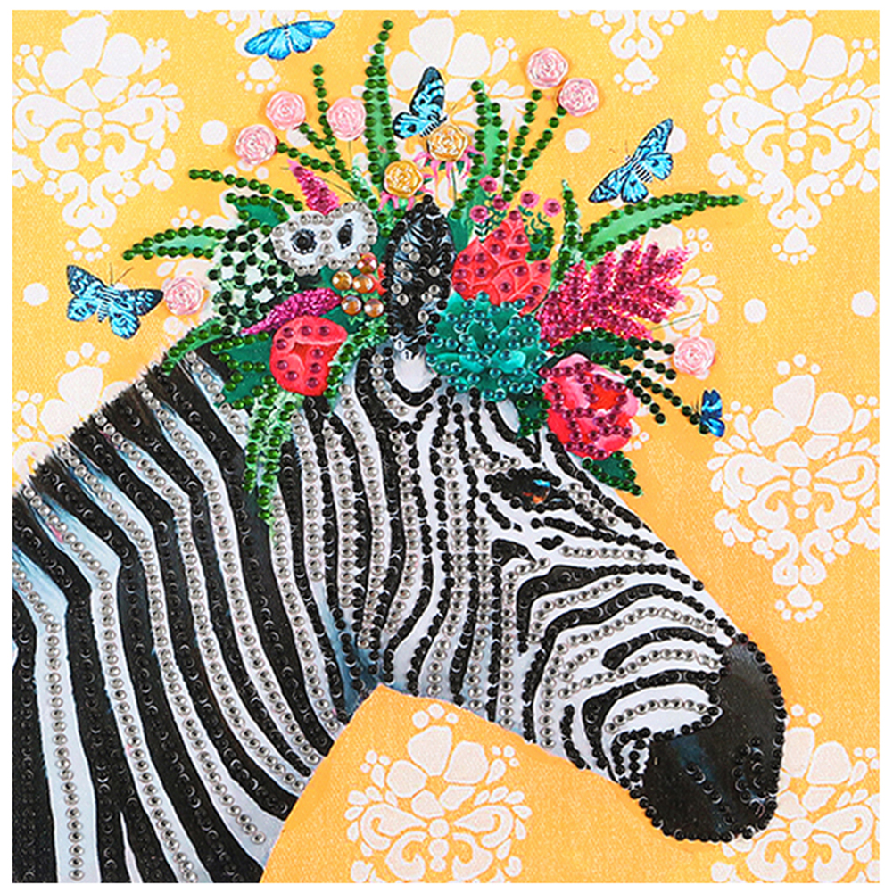 

30*30CM - Special Shaped Diamond Painting - Zebra, 501 Original