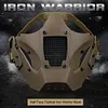Airsoft Mask 700FPS Impact Resistance Safety Mask Detachable for Training(Black)