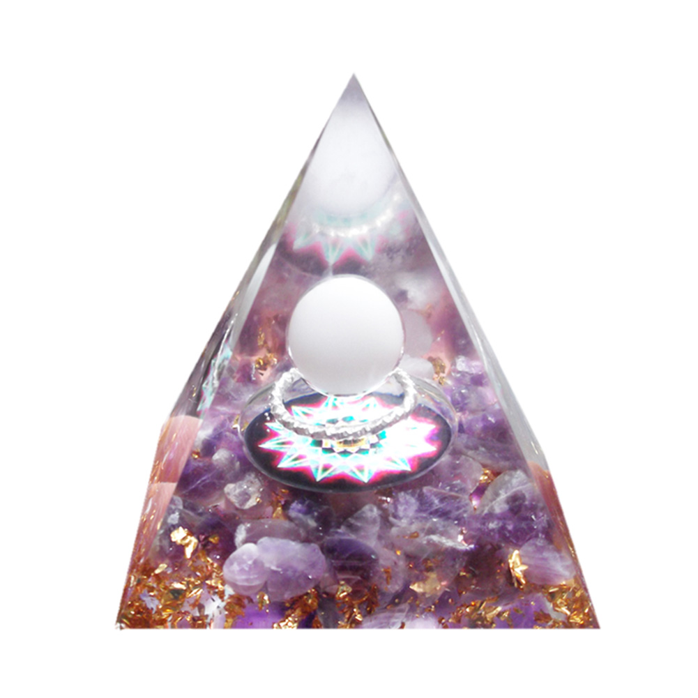 

5cm Natural Orgonite Pyramid Chakra, 501 Original