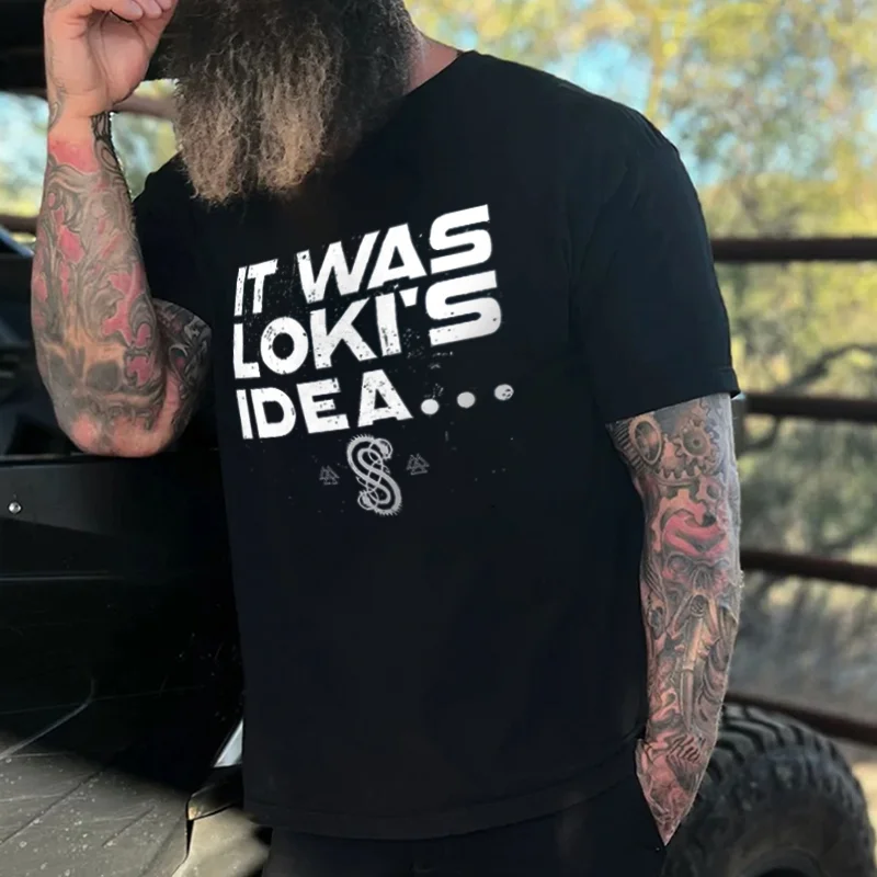 Livereid It Was Loki's Idea Printed T-shirt - Livereid